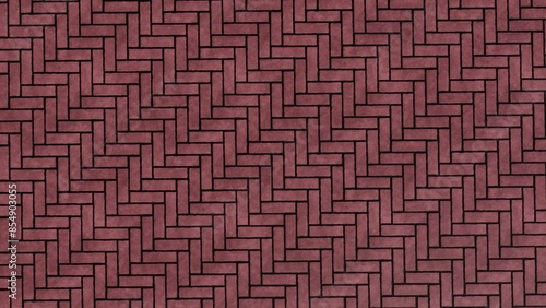 Pavement pattern diagonal red for outdoor floor and wall materials