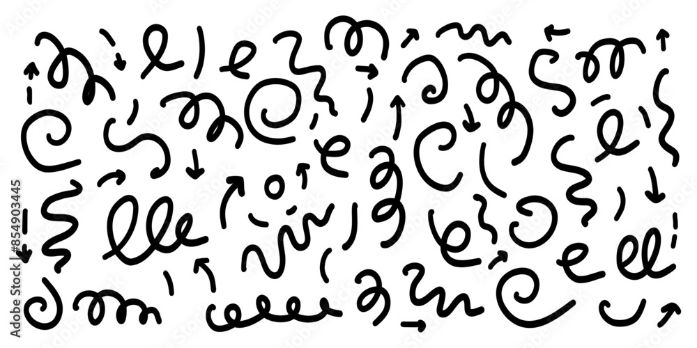 Fun line doodle. Simple childish scribble minimalist trendy design with basic shapes. Fun line doodle. Simple childish scribble minimalist trendy design with basic shapes.