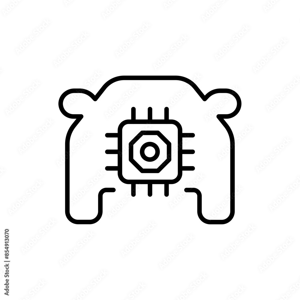 Smart car outline icons, minimalist vector illustration ,simple transparent graphic element .Isolated on white background Smart car outline icons, minimalist vector illustration ,simple transparent graphic element .Isolated on white background