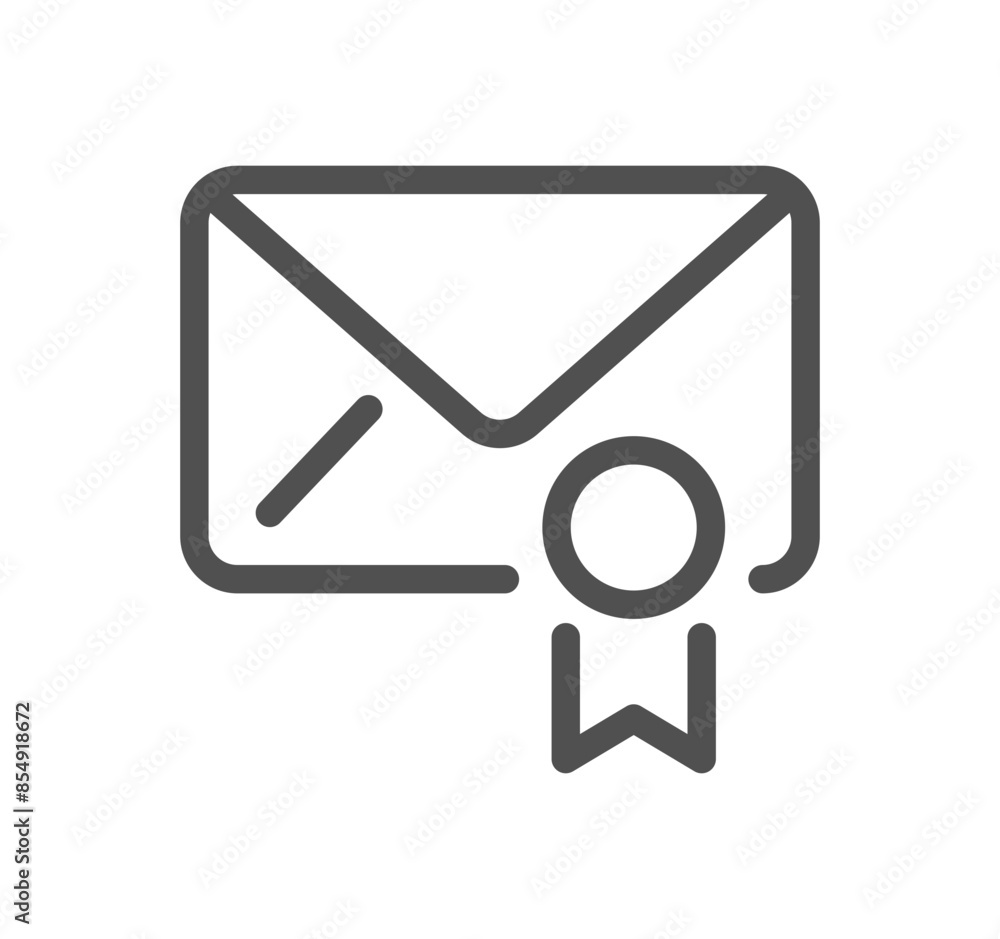Mail related icon outline and linear vector.
Mail related icon outline and linear vector.