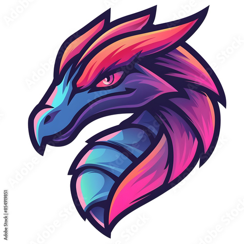 Wallpaper Mural Esports logo simple dragon, on transparent background Torontodigital.ca