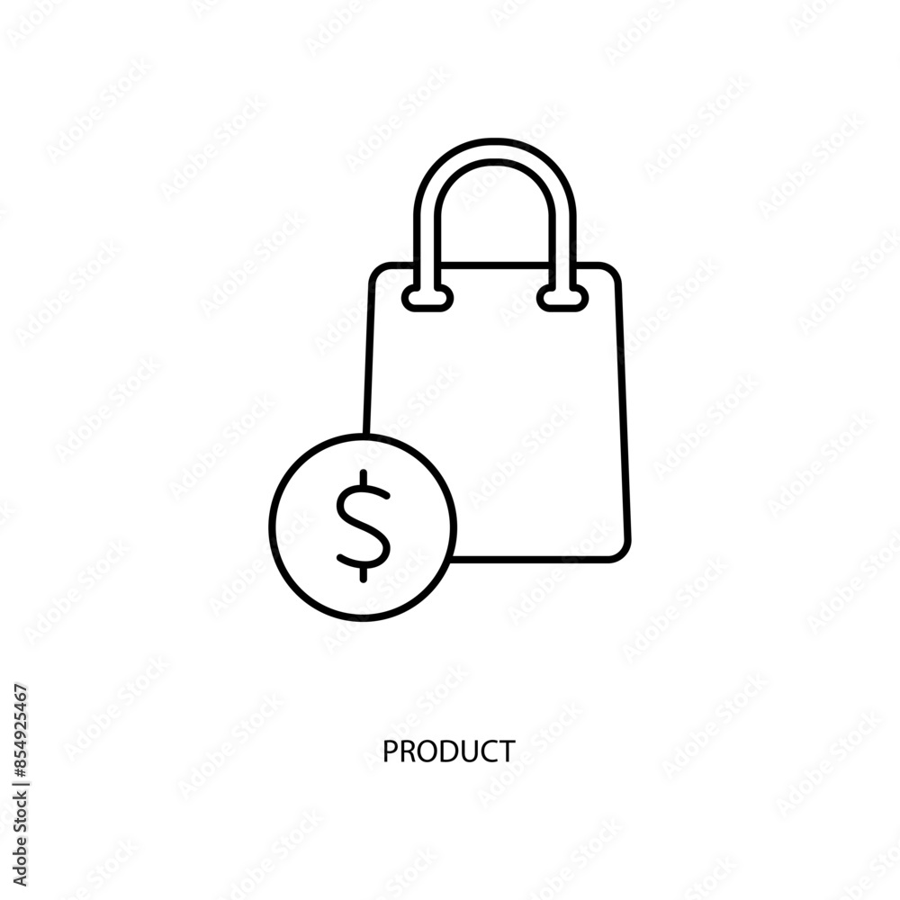 product concept line icon. Simple element illustration. product concept outline symbol design. product concept line icon. Simple element illustration. product concept outline symbol design.