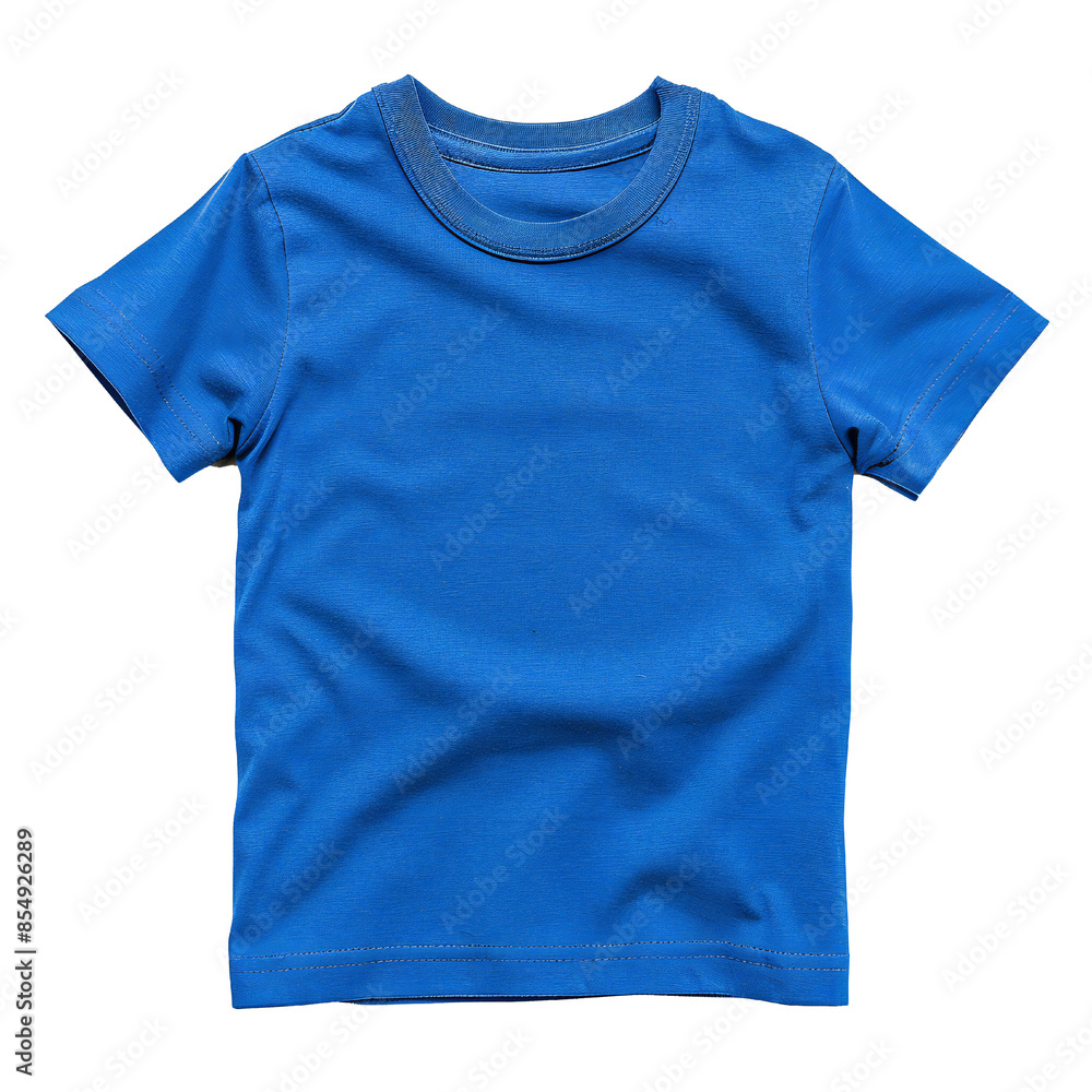 Studio photo of blue kids t shirt on transparent background with alpha channel Generative Ai Studio photo of blue kids t shirt on transparent background with alpha channel Generative Ai