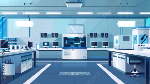 Wallpaper Mural Modern high-tech production facility interior Torontodigital.ca