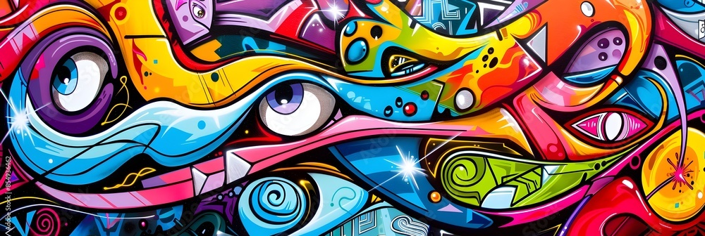 Vibrant Graffiti Inspired Abstract Mural A Captivating Blend of Color Texture and Expression Vibrant Graffiti Inspired Abstract Mural A Captivating Blend of Color Texture and Expression