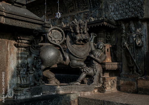 Chennakeshava Temple, also called Keshava or Vijayanarayana Temple in Belur, is a 12th century Hindu temple. Karnataka, India. photo