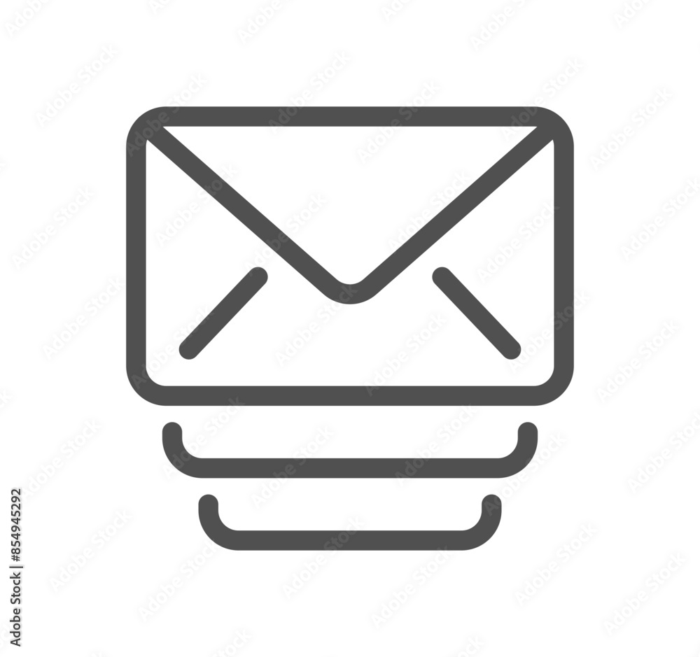 Mail related icon outline and linear symbol.
Mail related icon outline and linear symbol.