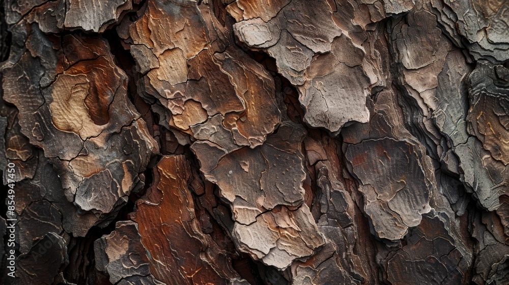 The bark of a tree is rough and has many cracks The bark of a tree is rough and has many cracks