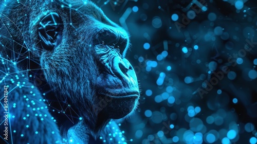 Reflective digital gorilla with network nodes