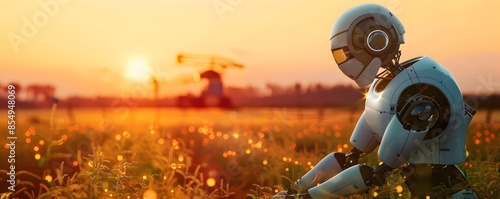 Futuristic Humanoid Robot P...