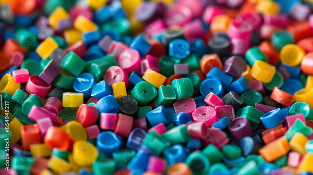Promoting reuse and separation of waste in the plastic industry with colored plastic pellets for recycling. Promoting reuse and separation of waste in the plastic industry with colored plastic pellets for recycling.