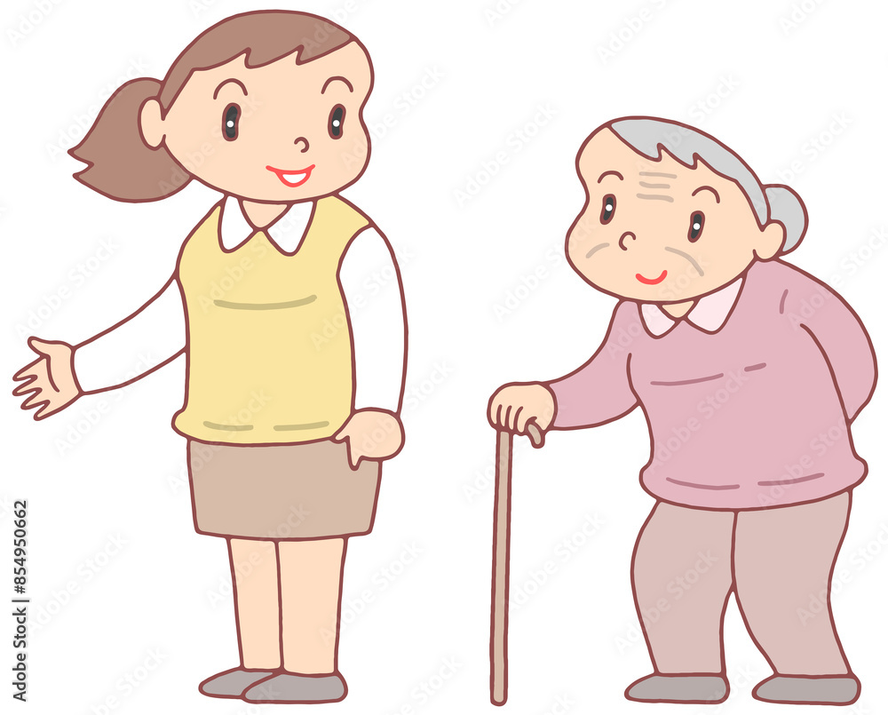 ビジネスのイラスト - 事務員・接客・来客・お客様対応・受付・来客対応