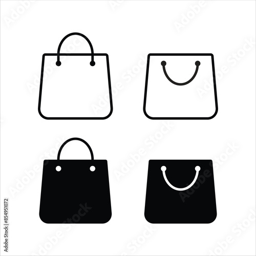 shopping bag icon vector illustration	