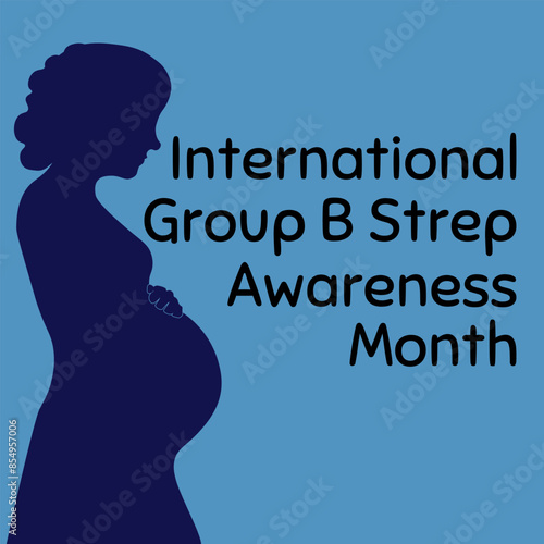 International Group B Strep Awareness Month, Simple square banner or poster on a medical theme
