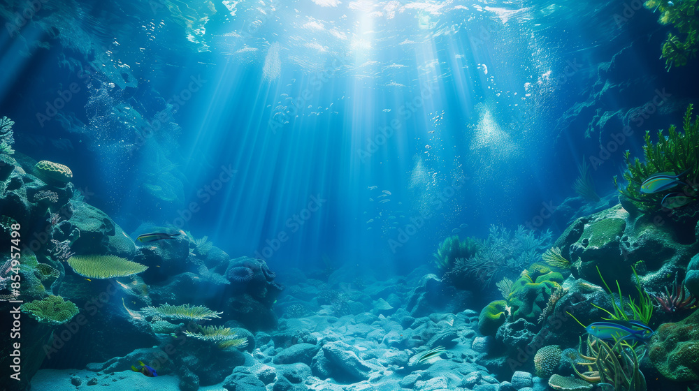 Obraz premium Marine Deep Ocean Background
