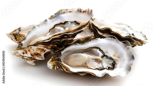 fresh oysters, close-up food photography