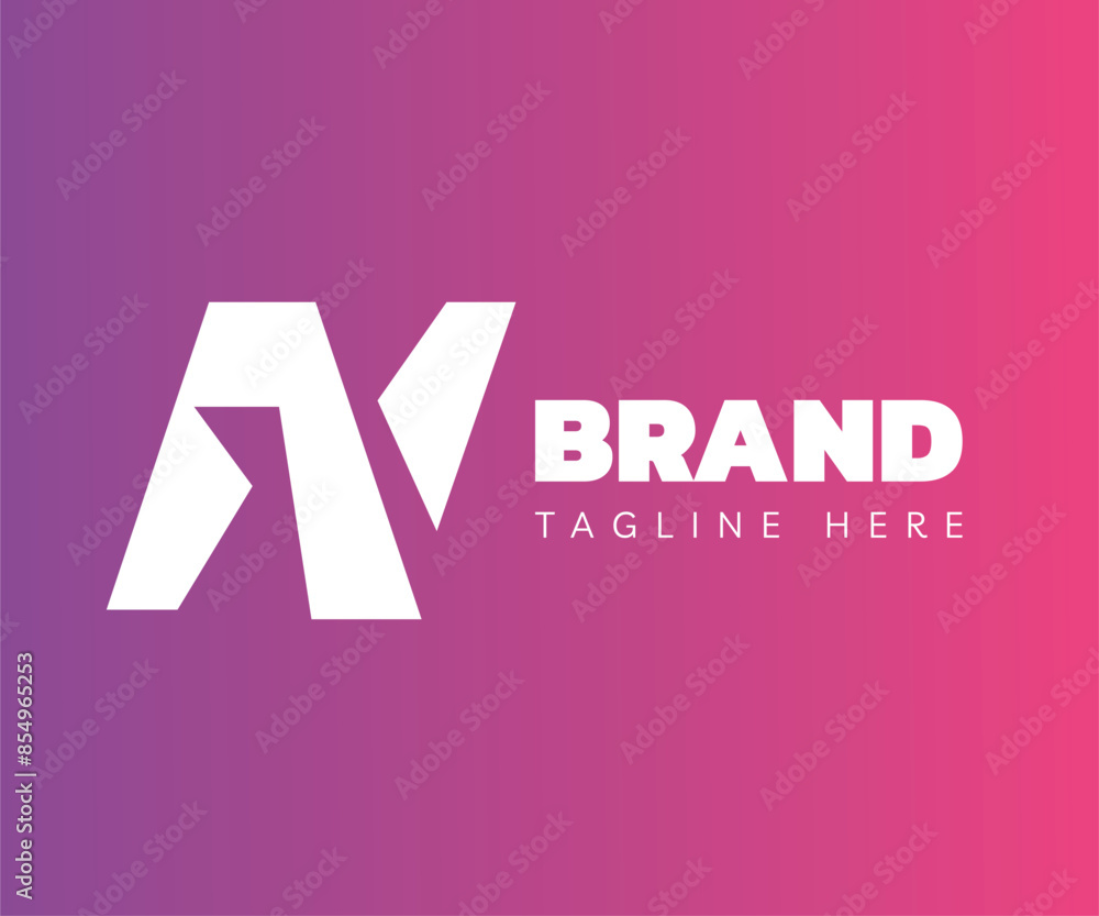 Fototapeta premium Letter N logo icon design template elements. Usable for Branding and Business Logos.