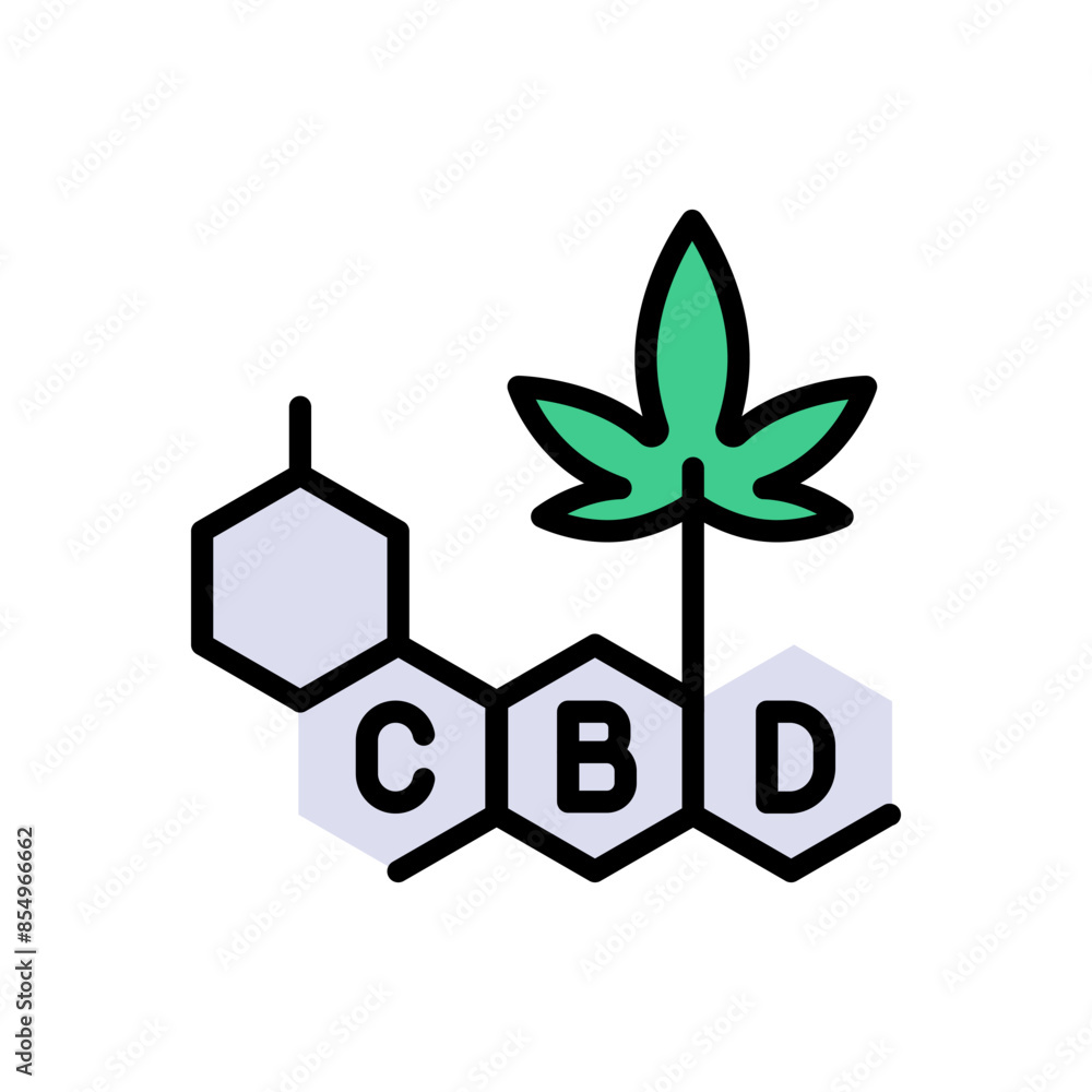 Cannabis or Hemp Logo Template. Hemp extract, vector symbol. Simple flat art. Vector image of a leaf of marijuana. The isolated picture on white Cannabis or Hemp Logo Template. Hemp extract, vector symbol. Simple flat art. Vector image of a leaf of marijuana. The isolated picture on white