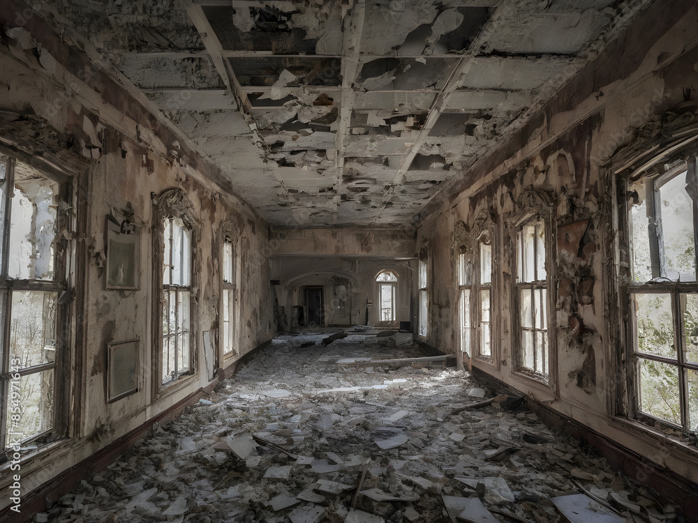Fototapeta premium Explore and photograph abandoned and forgotten spaces.