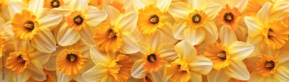 Daffodil pattern clipart with daffodils arranged in a repeating pattern Daffodil pattern clipart with daffodils arranged in a repeating pattern