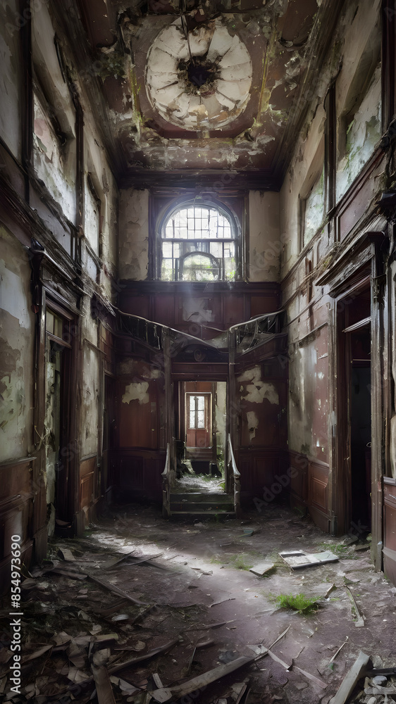 Fototapeta premium Explore and photograph abandoned and forgotten spaces.