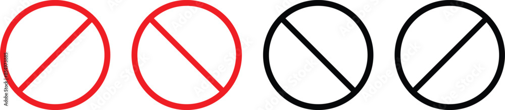 vector prohibited sign iconography. Stop sign. No Sign. Red black warning typography. vector prohibited sign iconography. Stop sign. No Sign. Red black warning typography.