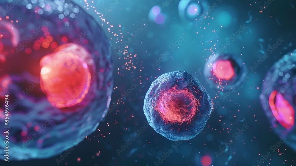 Fototapeta premium viruses or cancer cells