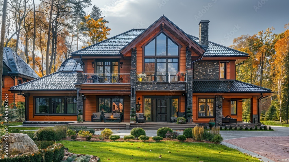Modern House, Simple House, House Construction. Modern House, Simple House, House Construction.