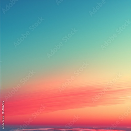 Minimalist image showcasing a gradient of pastel tones from pink to blue  evoking a calm and serene atmosphere. Perfect for backgrounds  design projects  and digital art.