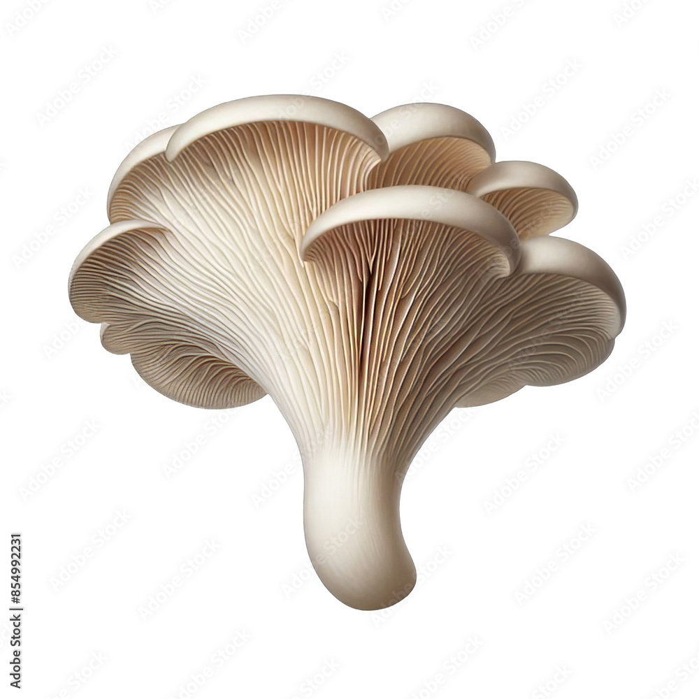 Oyster mushrooms isolated on transparent background Oyster mushrooms isolated on transparent background