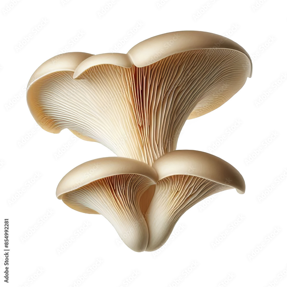 Oyster mushrooms isolated on transparent background Oyster mushrooms isolated on transparent background