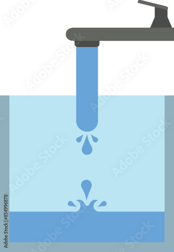 Running Water Drop From Water Tap