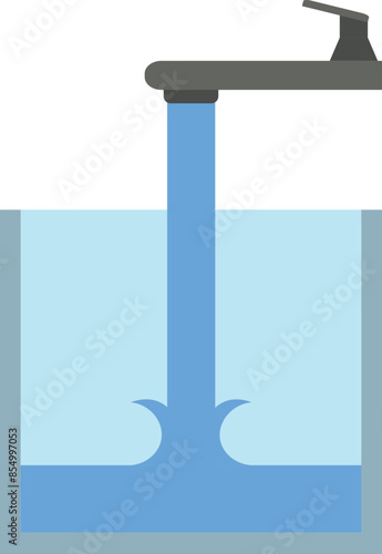 Running Water Drop From Water Tap