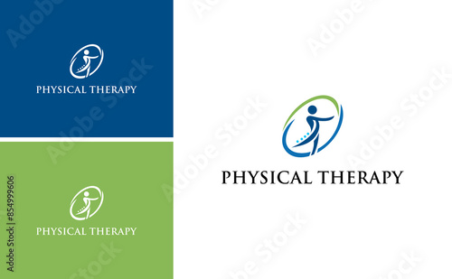 Physiotherapy, Physical Therapy, Kinesiologic logo design for muscle bone rehabilitation