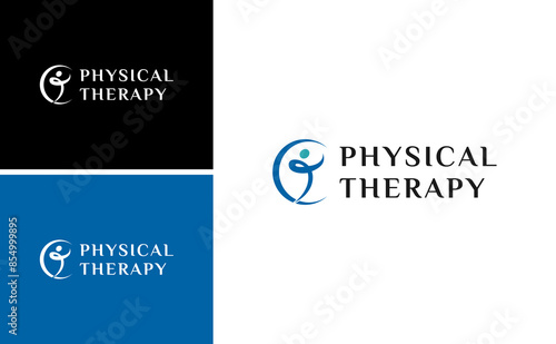 Physiotherapy, Physical Therapy, Kinesiologic logo design for muscle bone rehabilitation