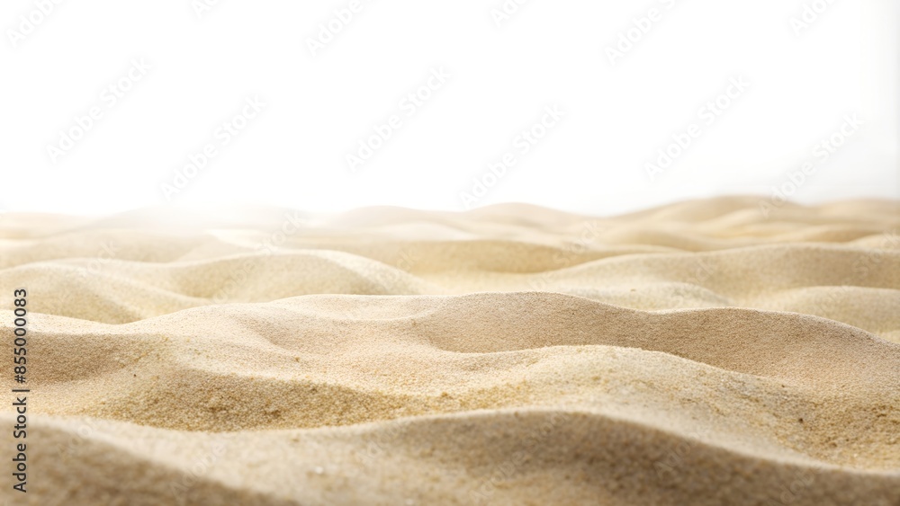A wide view of serene sand dunes under a bright light, ideal for peaceful themes and creating a sense of tranquility A wide view of serene sand dunes under a bright light, ideal for peaceful themes and creating a sense of tranquility