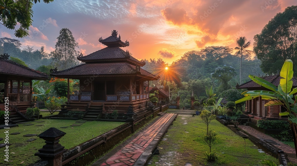 Traditional house with fresh view Traditional house with fresh view