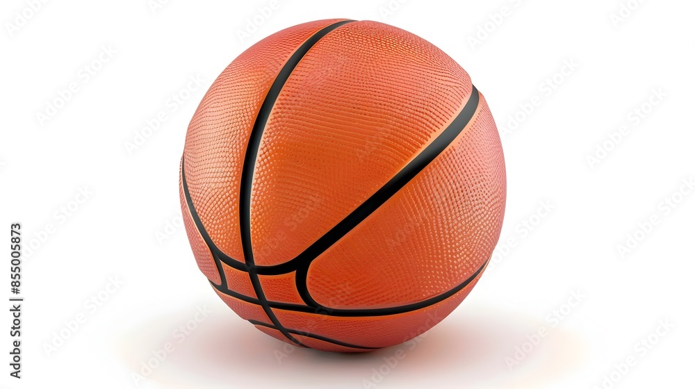 Vibrant 3D Basketball for Athletic Sports Design Vibrant 3D Basketball for Athletic Sports Design