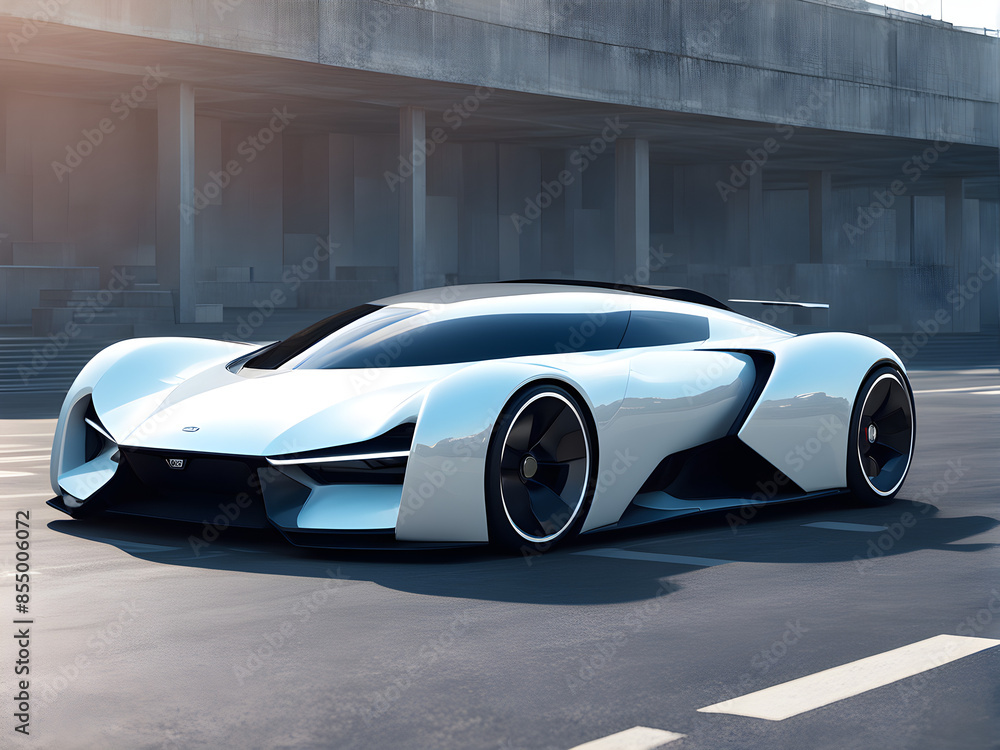 Fototapeta premium Futuristic electric vehicle mobility design concept