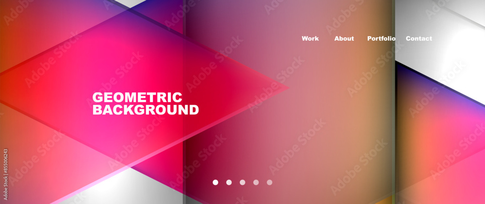 Gradient triangle geometric minimal wallpaper