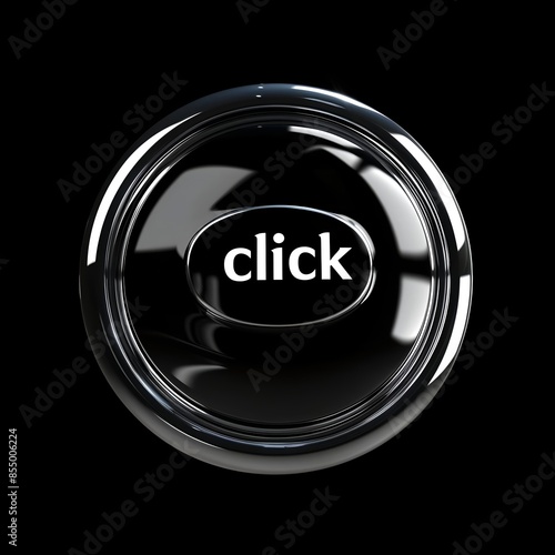 Schwarzer Klick-Button photo