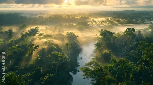 Misty Morning in the Amazon © Ivan