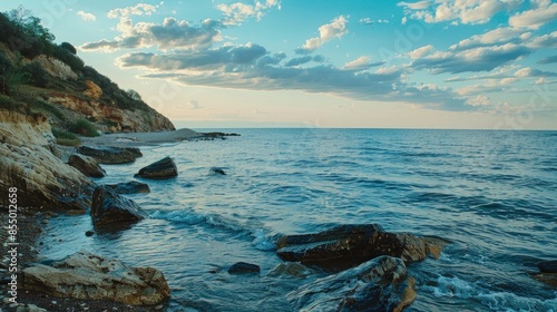 Fototapeta Naklejka Na Ścianę i Meble -  View of the sea from the shoreline