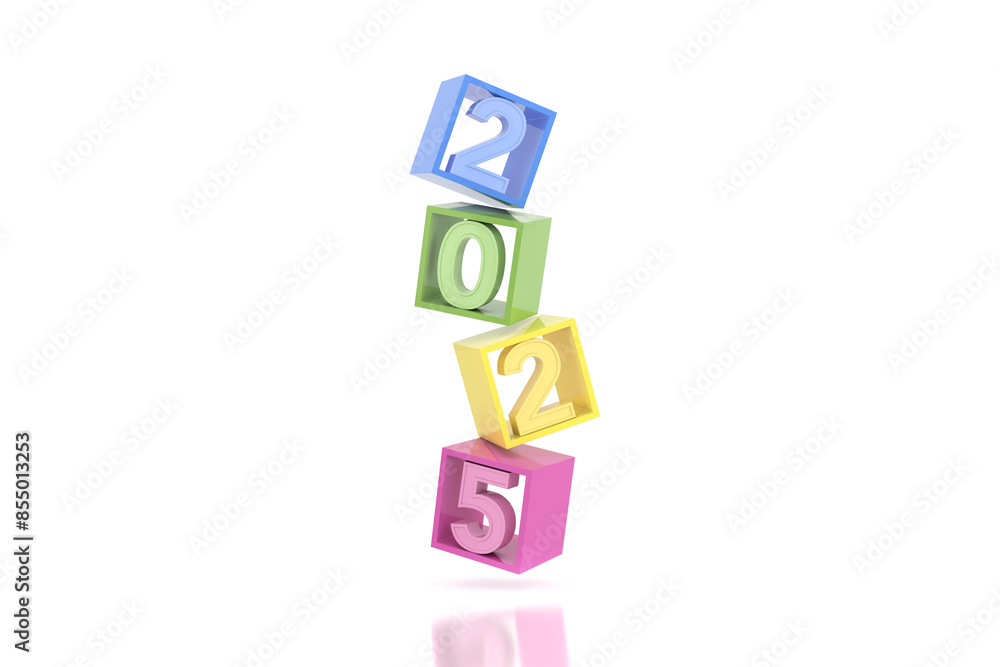 New Year 2025 Creative Design Concept - 3D Rendered Image
New Year 2025 Creative Design Concept - 3D Rendered Image