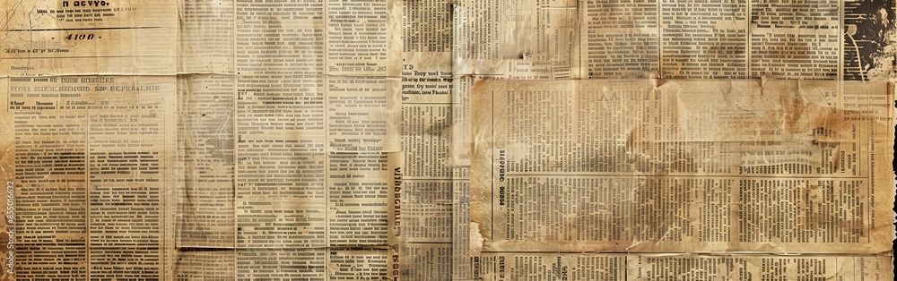 Obraz premium Grunge Vintage Newspaper Texture Background