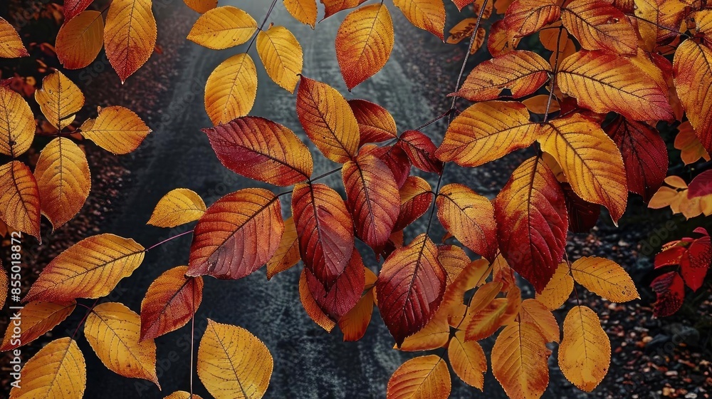 Vibrant autumn leaves with shades of orange, red, and yellow captured in detail. Perfect for seasonal, nature, and foliage themes. Vibrant autumn leaves with shades of orange, red, and yellow captured in detail. Perfect for seasonal, nature, and foliage themes.
