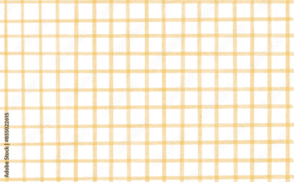 手書き風の黄色のチェック背景