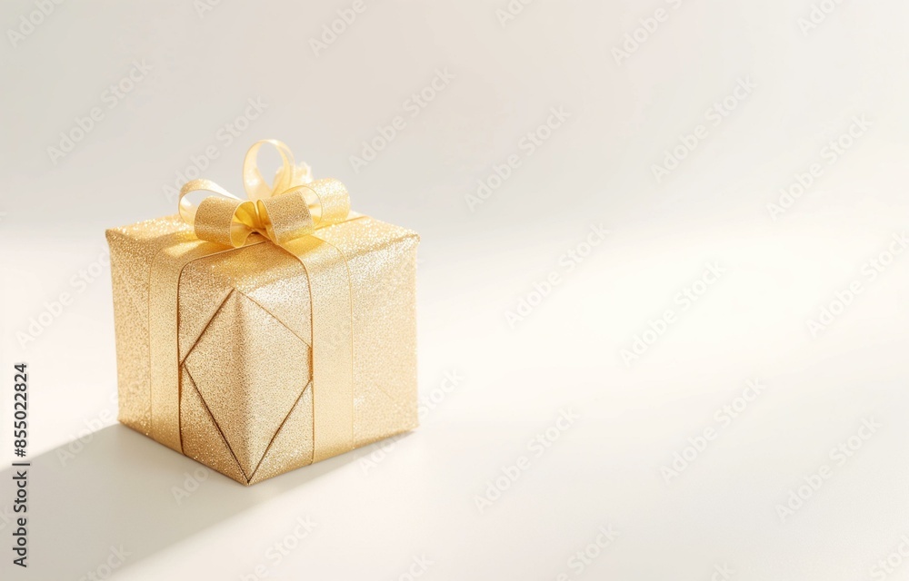Fototapeta premium gift box with ribbon and bow, christmas