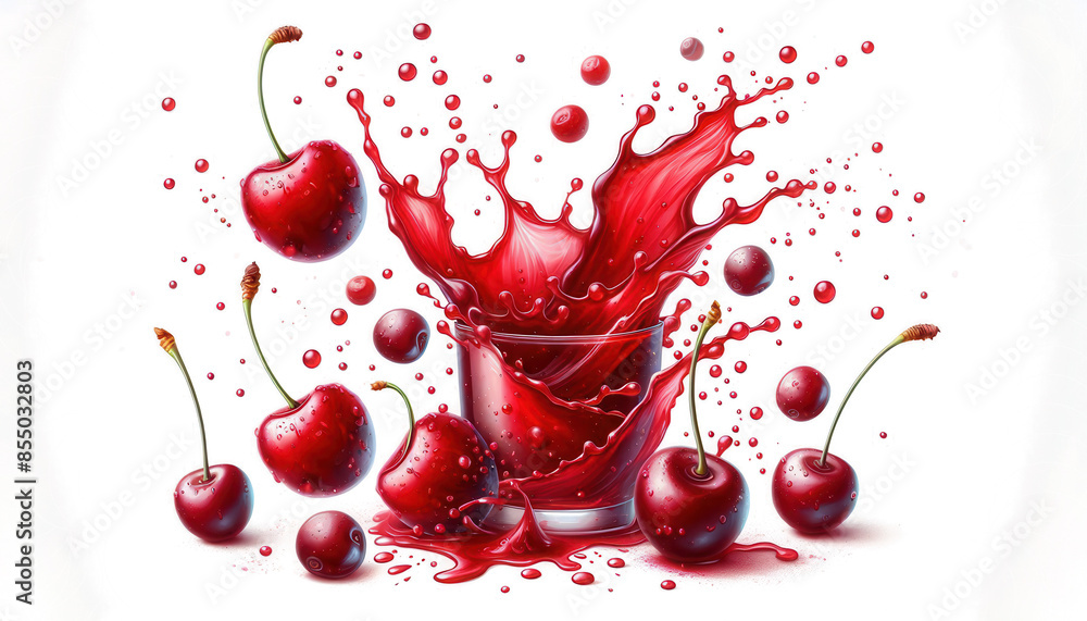 Cherry fruit Splash