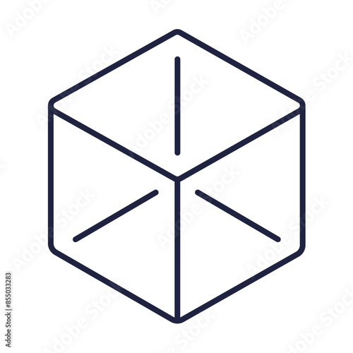 Module line icon. Building block or data centric or product development concept. Information Technology, Cloud Computing. Linear outline symbol for web, mobile. Editable vector stroke. Pixel Perfect.